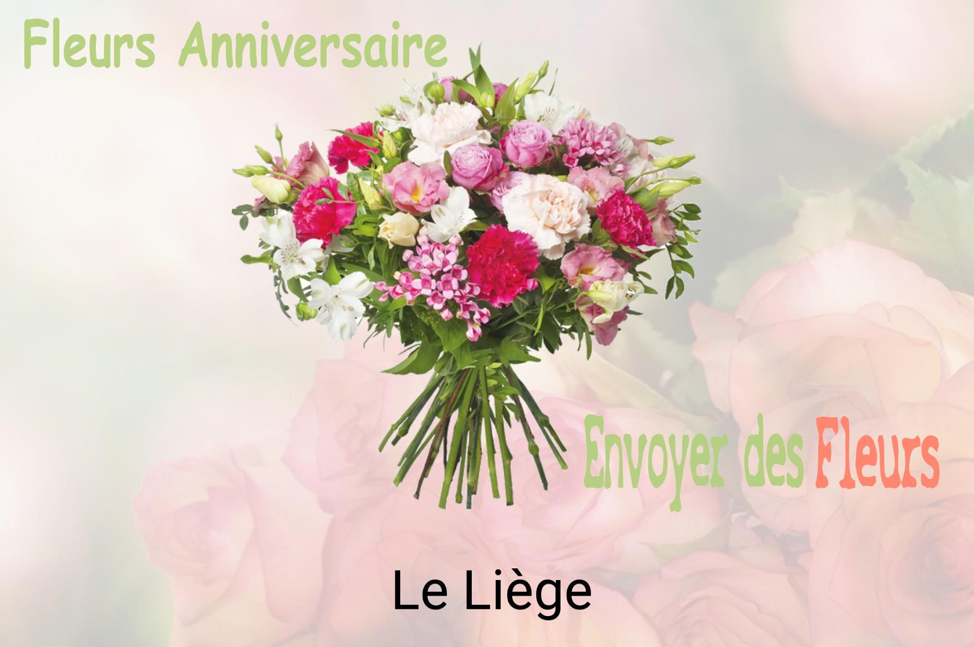 Bouquet de fleurs d’anniversaire livré à Le Liège
